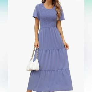 *EMERALD GREEN* smocked maxi dress